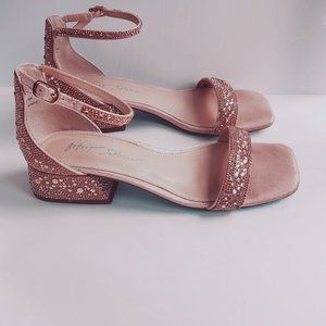 Betsey Johnson Grant Bling Ankle Strap Sandle